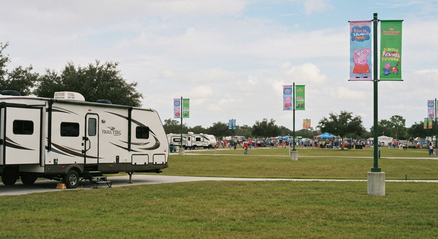 RV rental for Peppa Pig Theme Park Grand Events / LEGOLAND Florida Festivals near Longwood